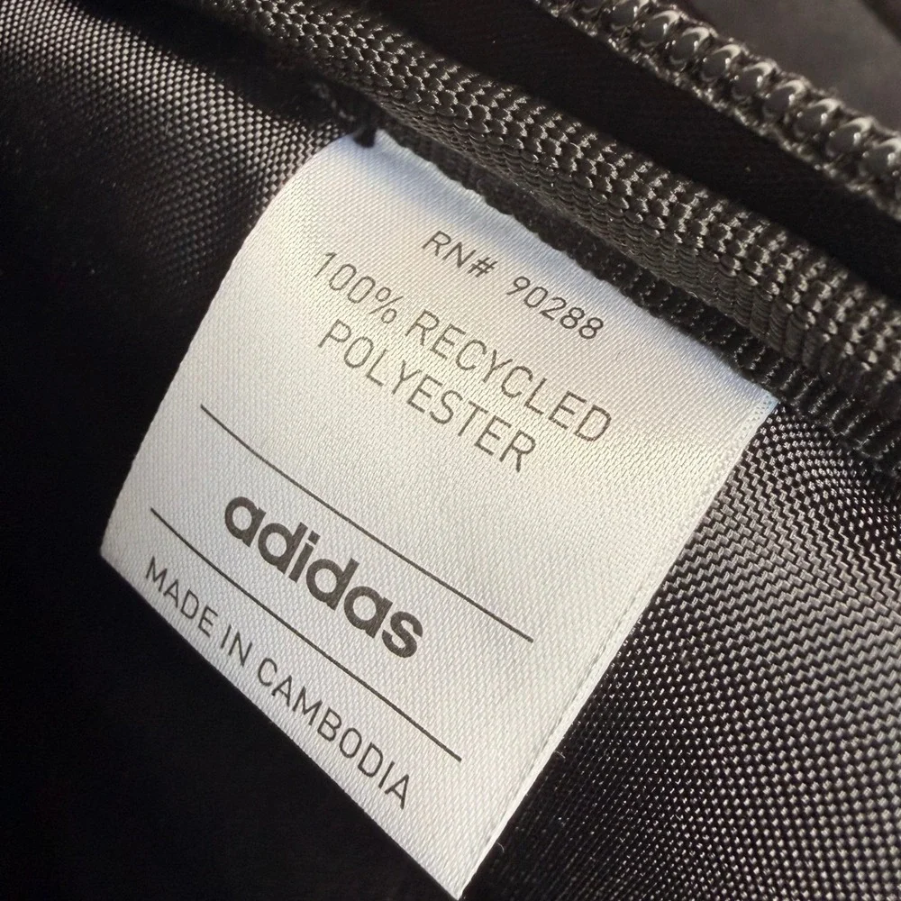 Adidas Originals Backpack Trefoil Monogram Black All Over Logo Print Bag School